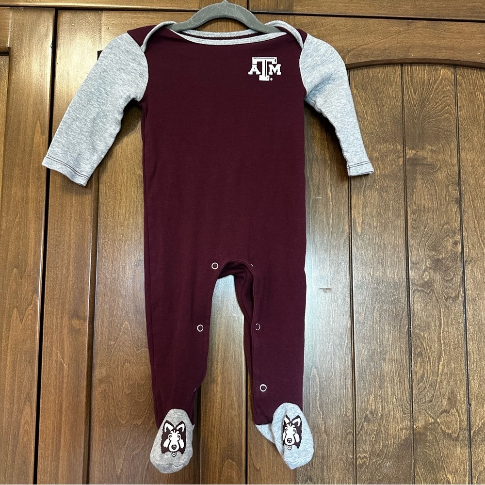 🌟3/$20🌟 Baby Texas A&M footed pajama